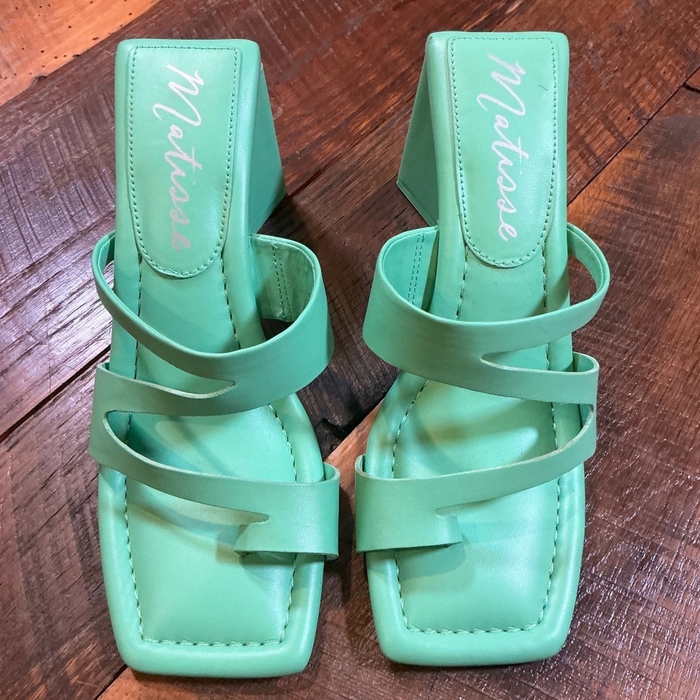 Matisse Oslo Heel Sandals in Mint Green Women’s 6.5 - Picture 2 of 12
